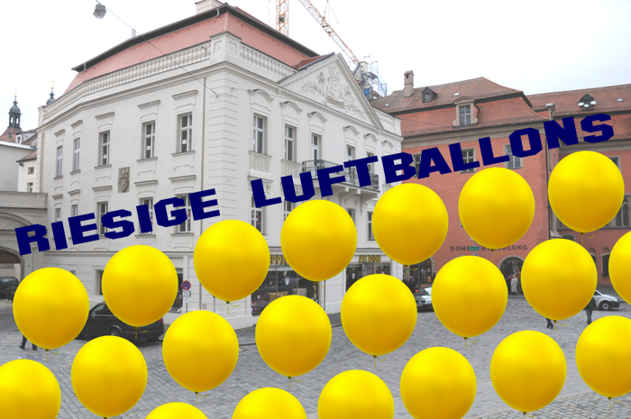 Riesenballons, Riesige Ballons aus Latex