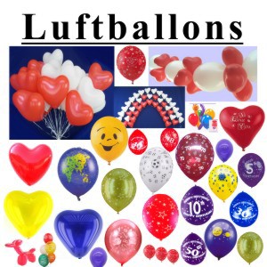 Luftballons im Versand für Deutschland